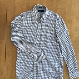Tommy Hilfiger casual shirt - 15 1/2, 34-35 - slim fit - white, purple, black